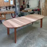 Ausziehtisch Satin Walnut volle Länge Zweimeter-achtzig