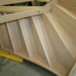 Rohbaudetail Wangentreppe mit Stoßtritten