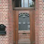 Alte Jugendstil Haustür als Vorlage für einen Nachbau mit moderner Technik