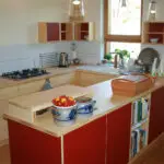 Küchenmöbel mal anders Bambus Mehrschichtplatte und Linoleum