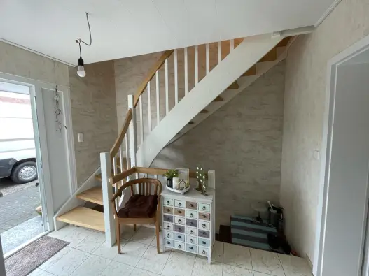 Wangentreppe nach Fotomontage fertiggestellt und Montiert