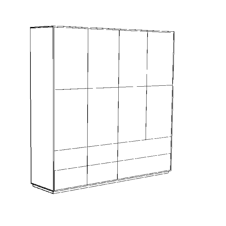 Zeichnung Schrankmöbel als Grundmodell