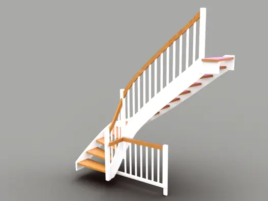 Wangentreppe Fotomontage als Kundenansicht vor Fertigungsbeginn