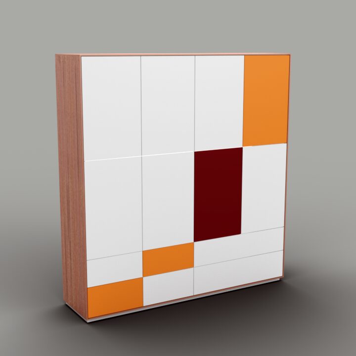 Fotomontage Schrankmöbel als Kundenansicht