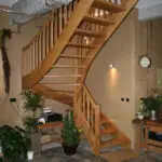 Wangentreppe Eiche, Vollholz Geölt